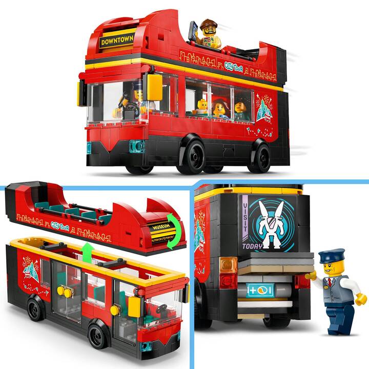 LEGO City Autobus turistico rosso a due piani (60407)