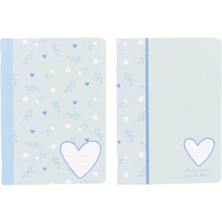 ANCOR Taccuini B'log Sweet Blue (A5, Quadrettato)