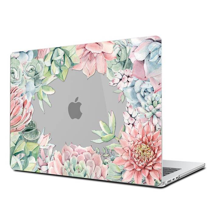 EG Coque rigide (Macbook Air 15" M3 2024, Fleurs, Rose)