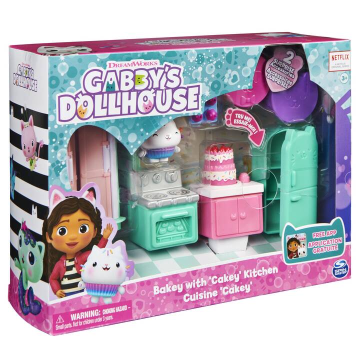 SPINMASTER Gabby's Dollhouse Deluxe Rooms Katze