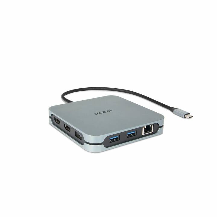 DICOTA Dockingstation (2 x HDMI, RJ-45 (LAN), Thunderbolt 3, 6 x USB A)