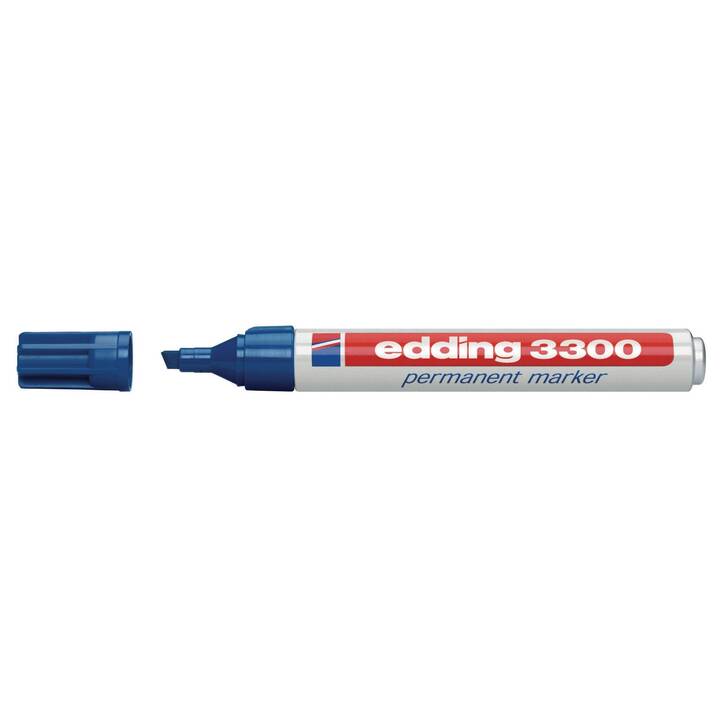 EDDING Marqueur permanent 3300 (Bleu, 1 pièce)