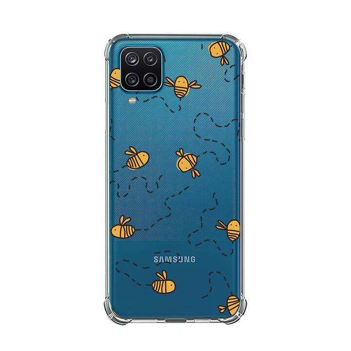 EG Backcover (Galaxy A22 5G, Abeilles, Transparent)