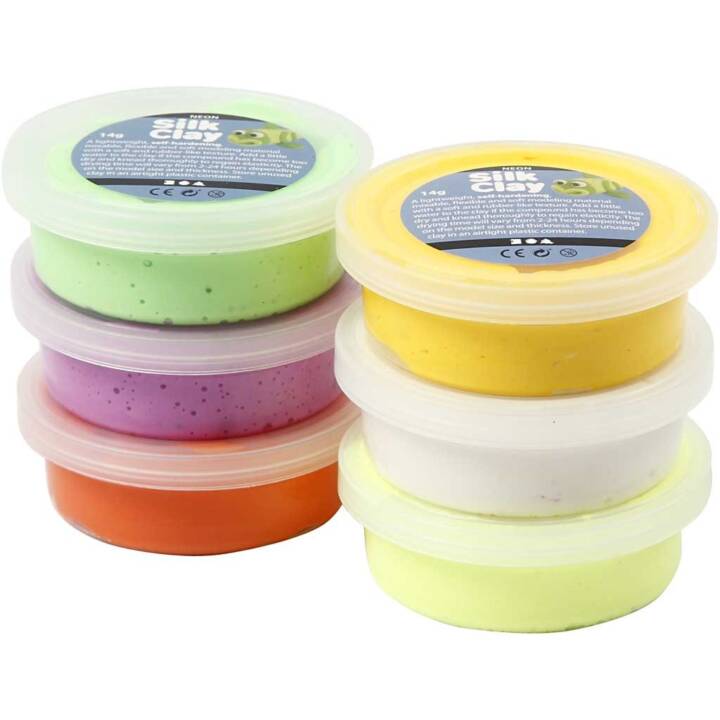 CREATIV COMPANY Pasta per modellare Silk Clay (14 g, Multicolore)