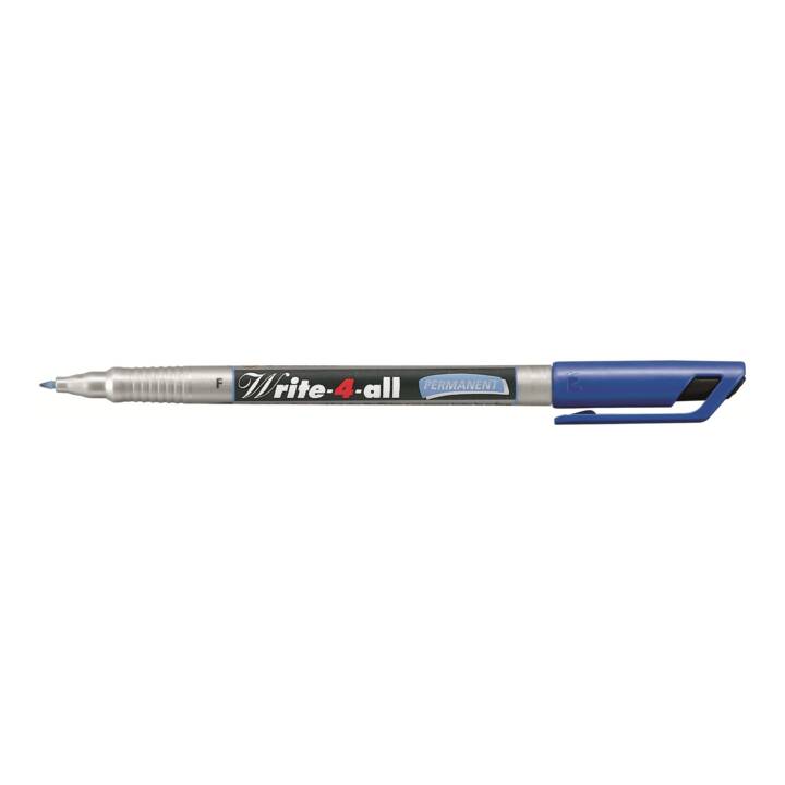 STABILO Marqueur permanent Write-4-all (Bleu, 1 pièce)