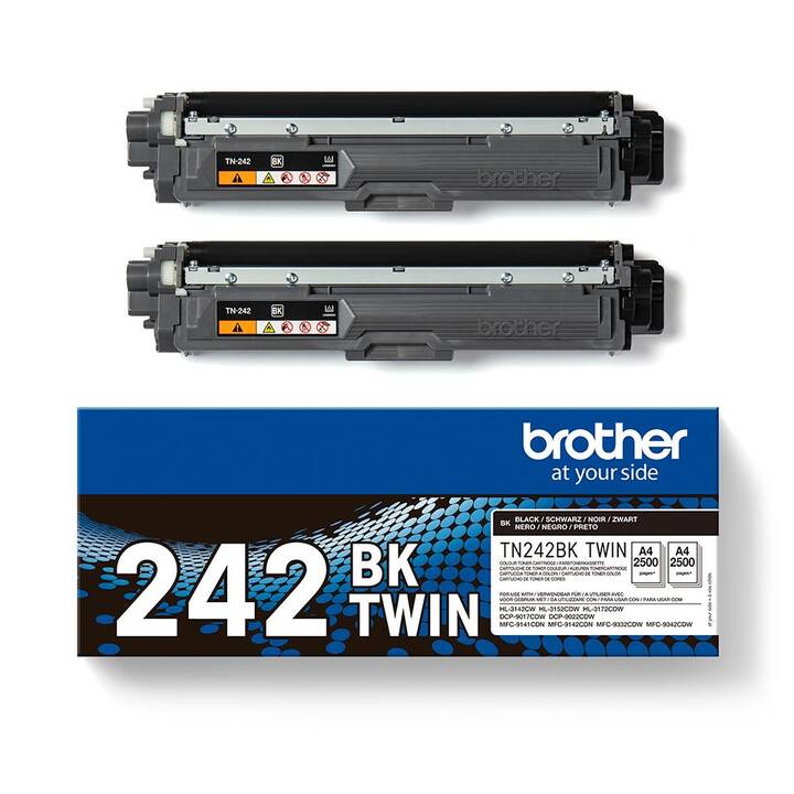 BROTHER TN242BKTWIN (Duopack, Nero)