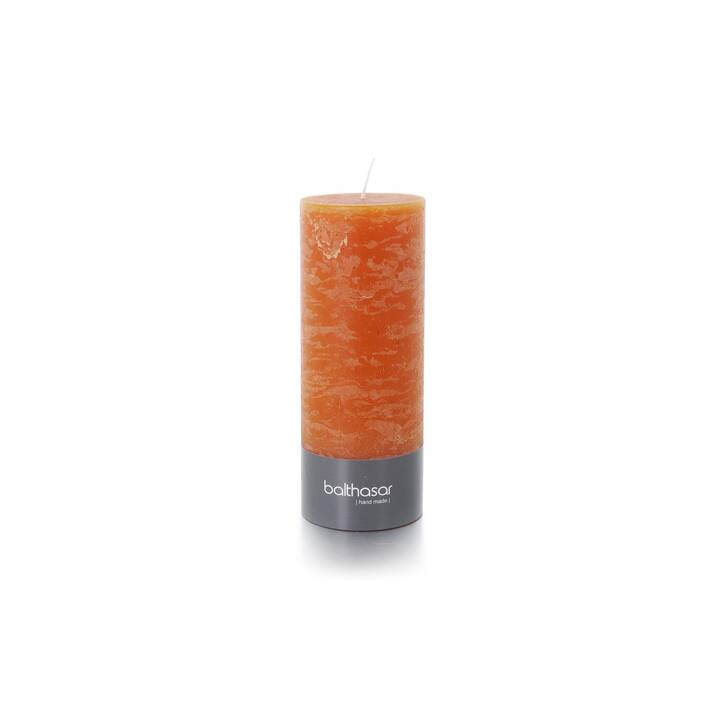 BALTHASAR Bougie cylindrique Rustico (Orange)