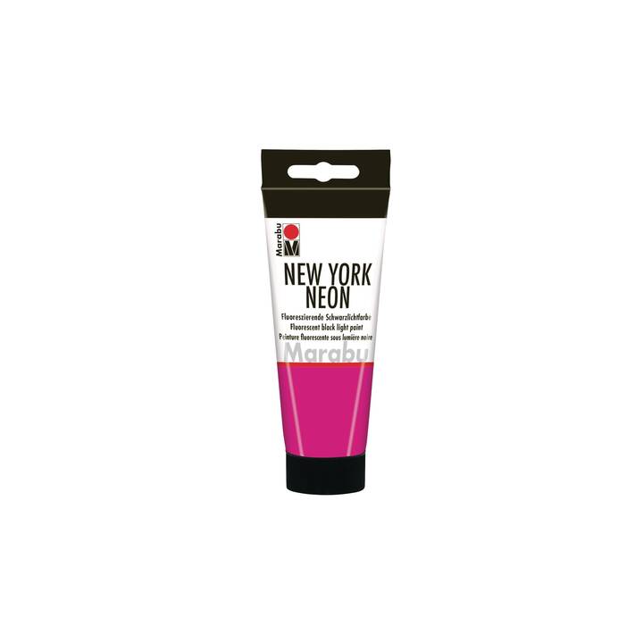 MARABU Peinture lumineuse New York Neon (100 ml, Noir, Pink, Blanc, Rose)