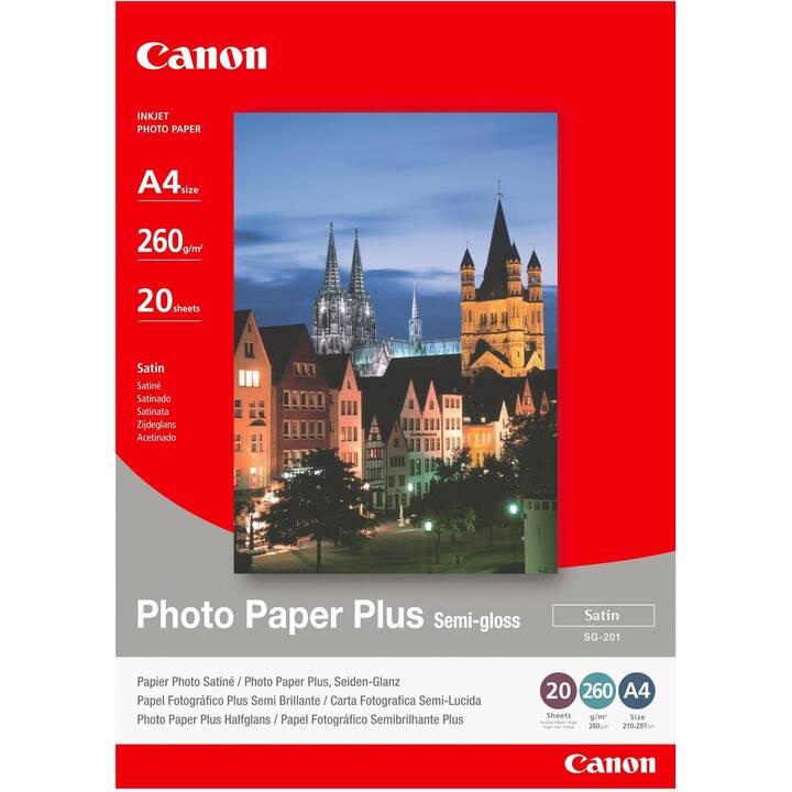 CANON Plus SG-201 Carta fotografica (20 foglio, A4, 260 g/m2)