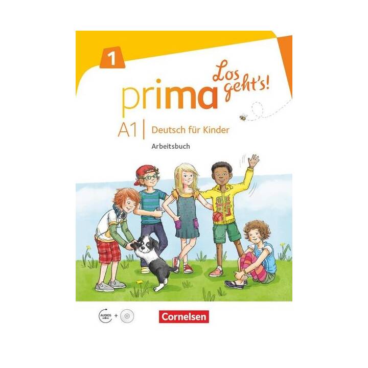 Prima - Los geht's!, Deutsch für Kinder, Band 1, Arbeitsbuch mit Audio-CD und Stickerbogen