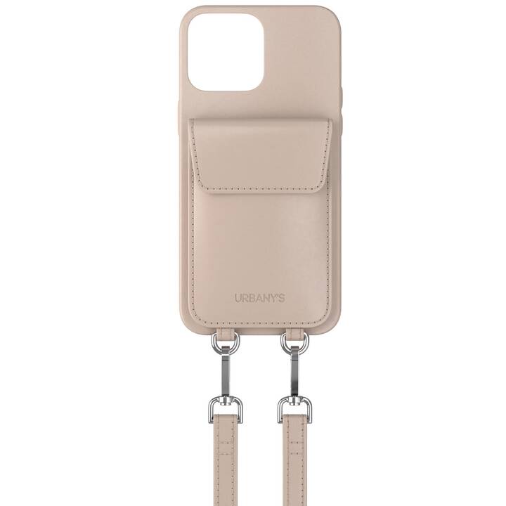 URBANY'S Backcover con cordoncino Beach Beauty (iPhone 15 Pro Max, Beige)