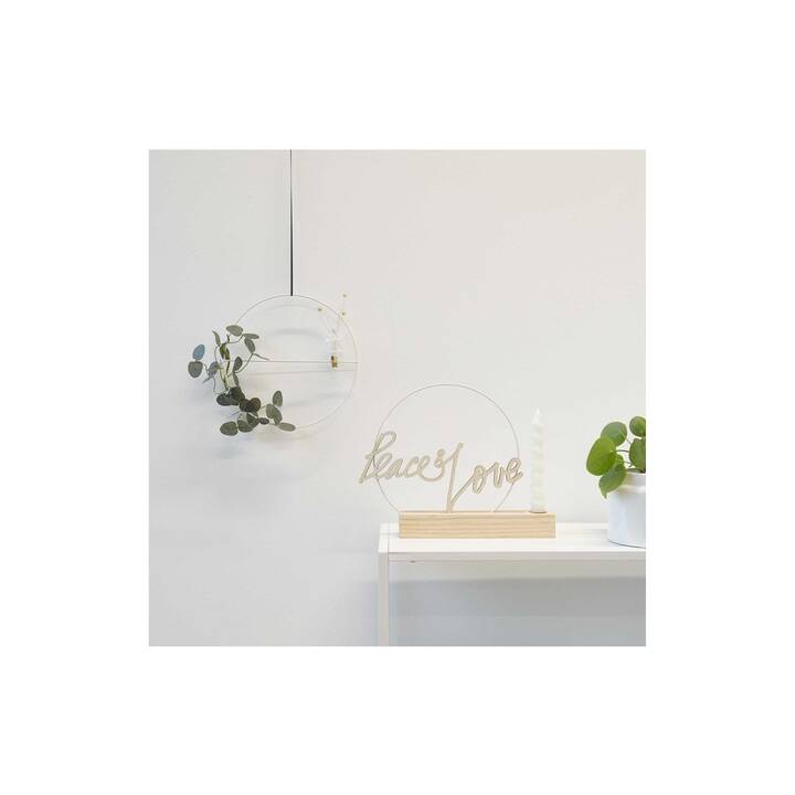 RICO DESIGN Holzartikel Buchstabe Peace & Love (1 Stück)