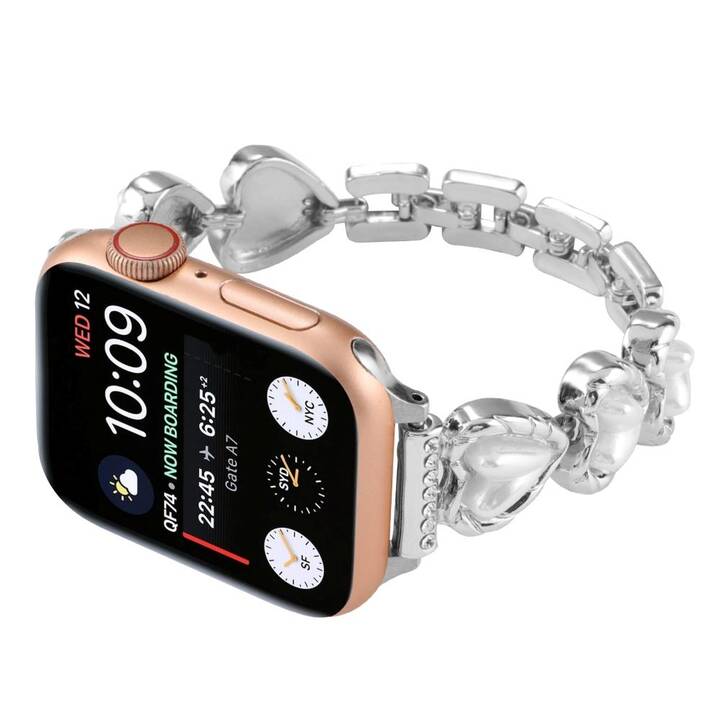 EG Armband (Apple Watch 45 mm / 42 mm / 49 mm / 44 mm, Silber)