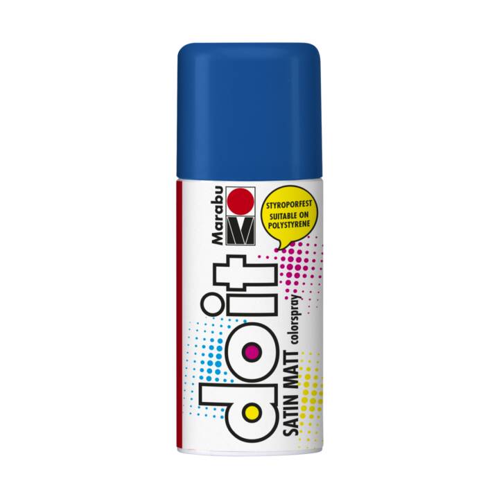 MARABU Spray de couleur do it (150 ml, Bleu foncé, Bleu, Multicolore)