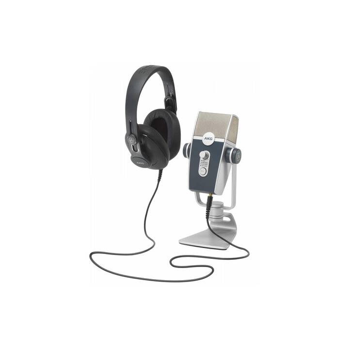 AKG Lyra 5 V Microphone de table (Bleu, Argent)