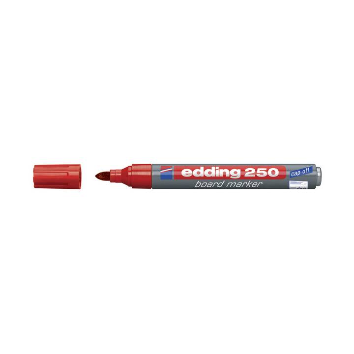 EDDING Marqueur permanent (Rouge, 1 pièce)