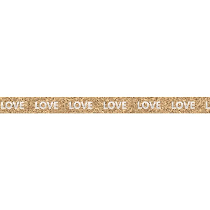 URSUS Ruban adhésif de liège For Love (Argent, Brun, 1.25 m)
