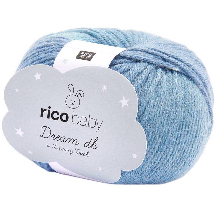 RICO DESIGN Laine Baby Dream DK (50 g, Aqua, Bleu)