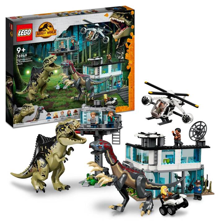 LEGO Jurassic World L’attacco del Giganotosauro e del Terizinosauro (76949)