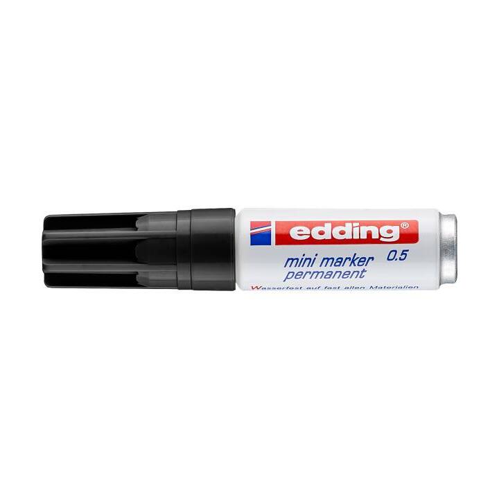 EDDING Marqueur permanent Mini (Noir, 1 pièce)