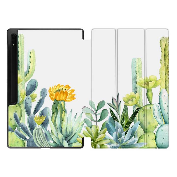 EG Housse (11", Galaxy Tab S9, Fleurs, Multicolore)