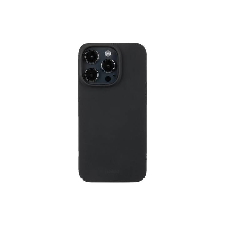 HOLDIT Backcover Slim (iPhone 15 Pro, Schwarz)