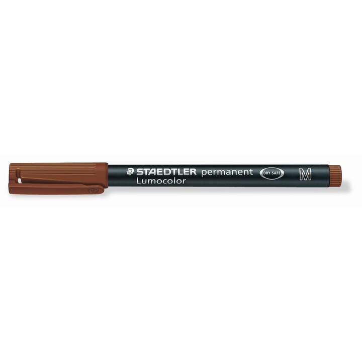 STAEDTLER Permanent Marker Lumocolor 317 M (Braun, 1 Stück)