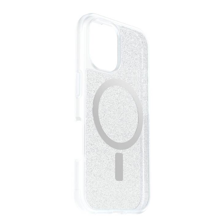 OTTERBOX Backcover MagSafe React (iPhone 16, Transparent, Poussière d'étoiles)