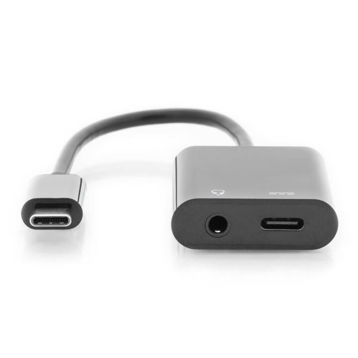 DIGITUS Adaptateur (Jack 3.5 mm, USB Type C, 0.2 m)