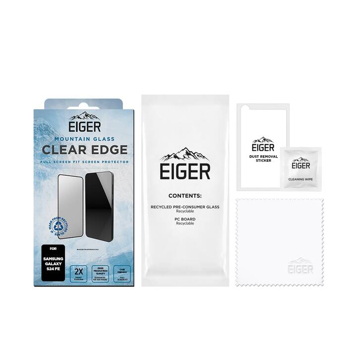 EIGER Vetro protettivo da schermo  Mountain Glass Clear Edge (Galaxy S24 FE, 1 pezzo)