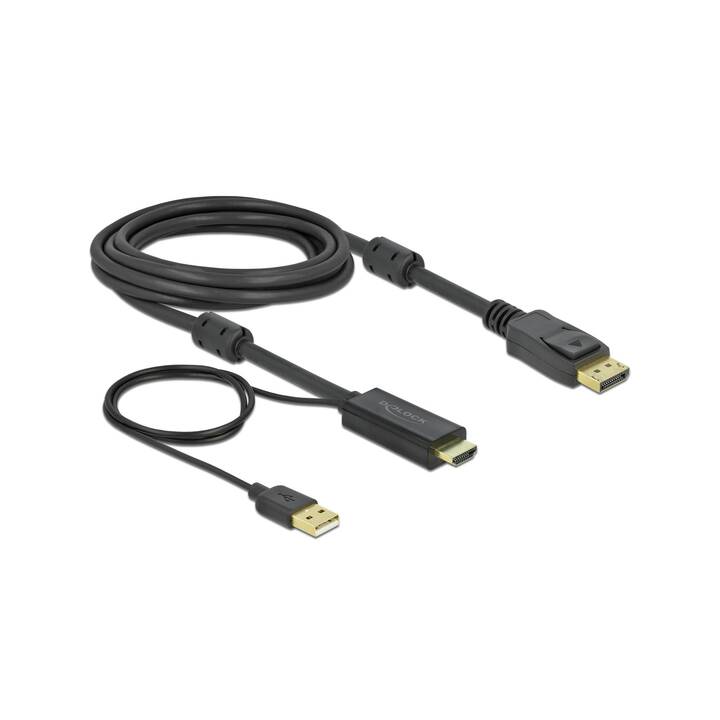 DELOCK Adattatore video (HDMI, USB A)