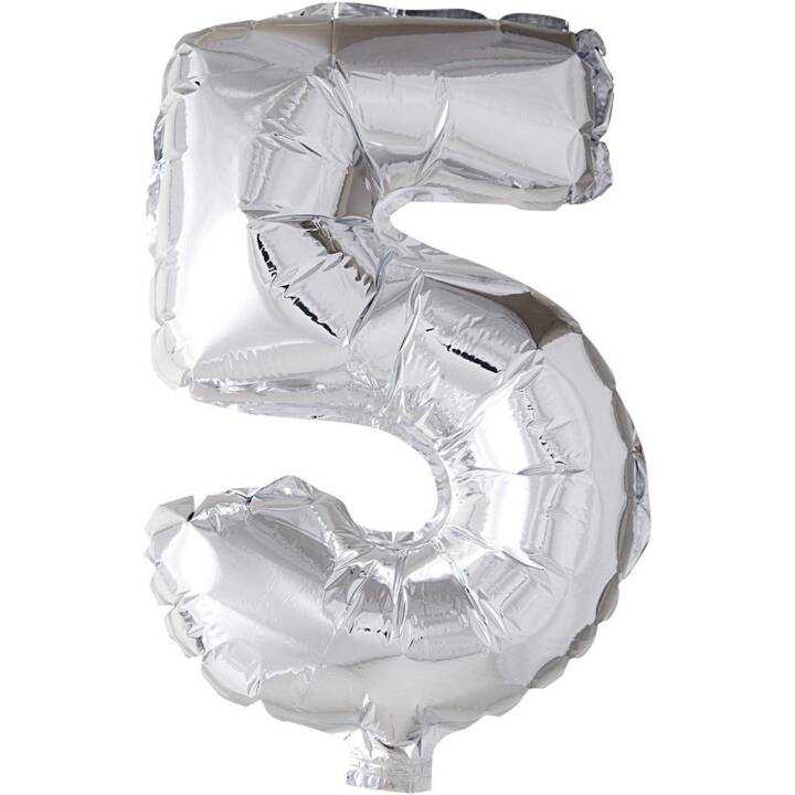 CREATIV COMPANY Folienballon "5" (1 Stück)