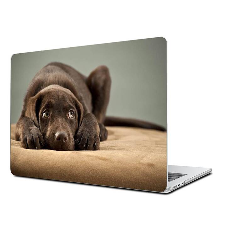 EG Coque rigide (MacBook Air 13" M2 2022, Chiens, Brun)