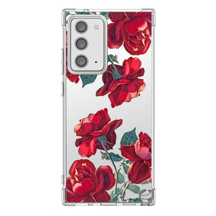 EG Backcover (Galaxy Note 20, Blumen, Transparent)