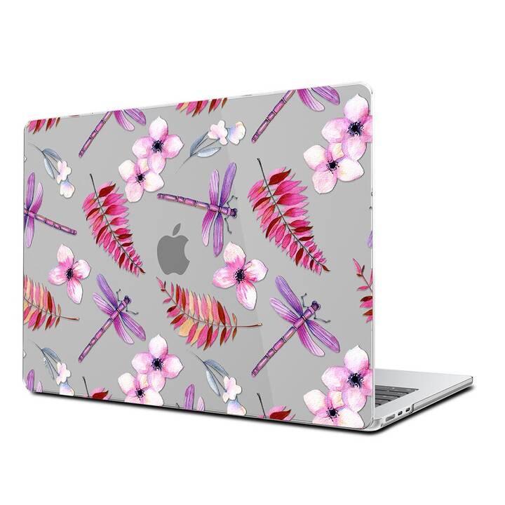 EG Hardcase (MacBook Air 13" M2 2022, Blumen, Violett)