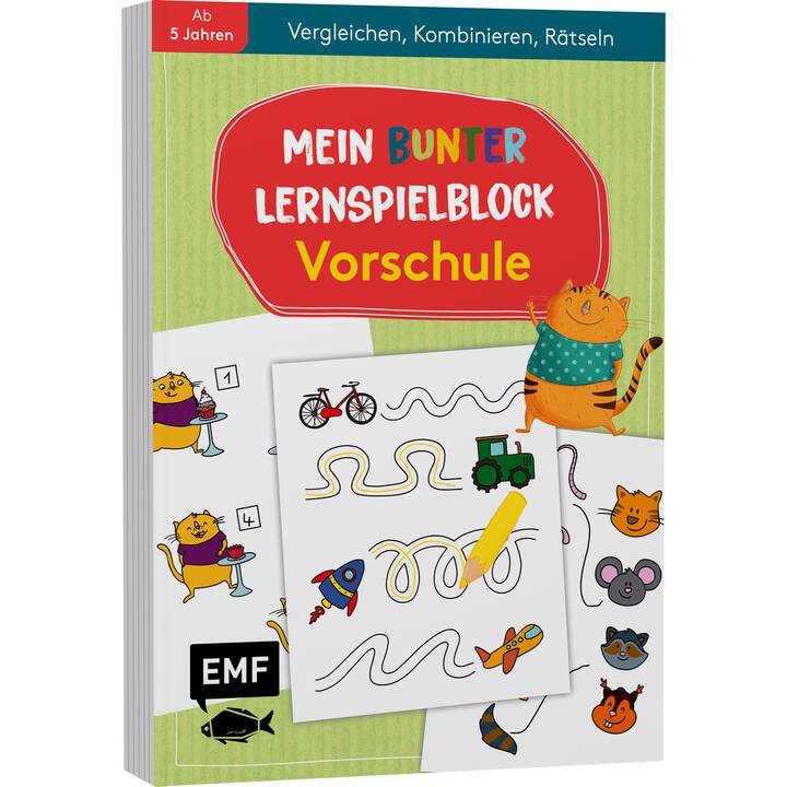 Mein bunter Lernspielblock - Vorschule: Vergleichen, Kombinieren, Rätseln