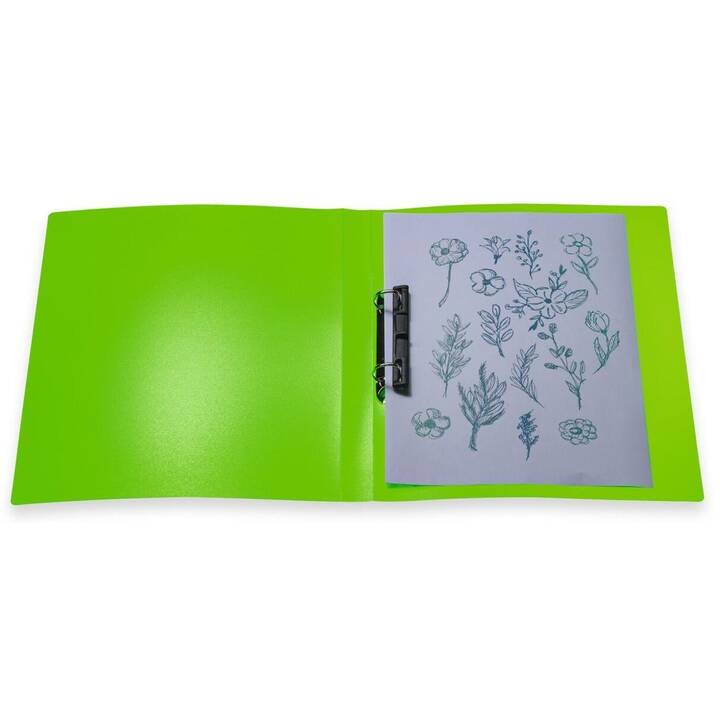 HERMA Ringbuch (A4, 2.5 cm, Neongrün, Grün)