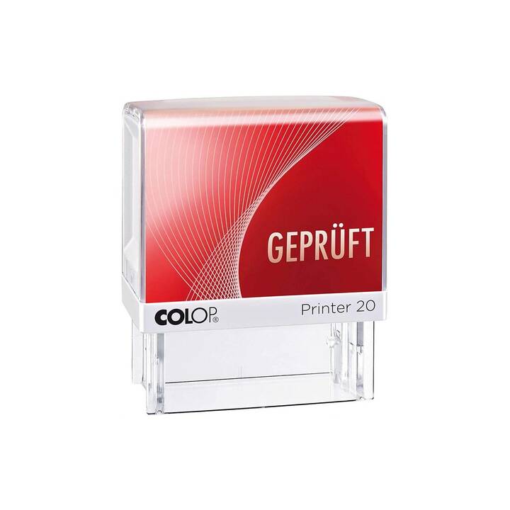COLOP Timbro personalizzato Printer 20 (Rosso, Tedesco, 1 pezzo)