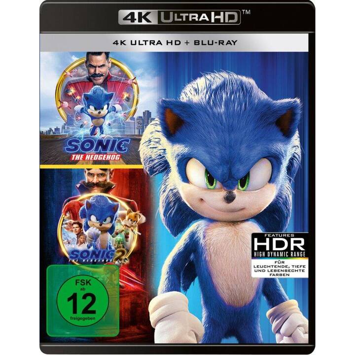 Sonic the Hedgehog / Sonic the Hedgehog 2 (4K Ultra HD, 2 Movie Collector's Pack, DE, EN)