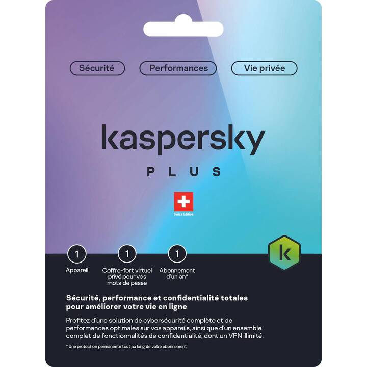 KASPERSKY LAB Plus (Licenza annuale, 1x, 12 Mesi, Francese)