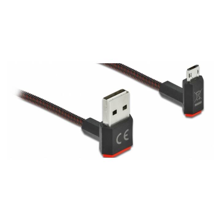 DELOCK Câble USB (USB 2.0 de type A, Micro USB 2.0 Type-B, 1 m)