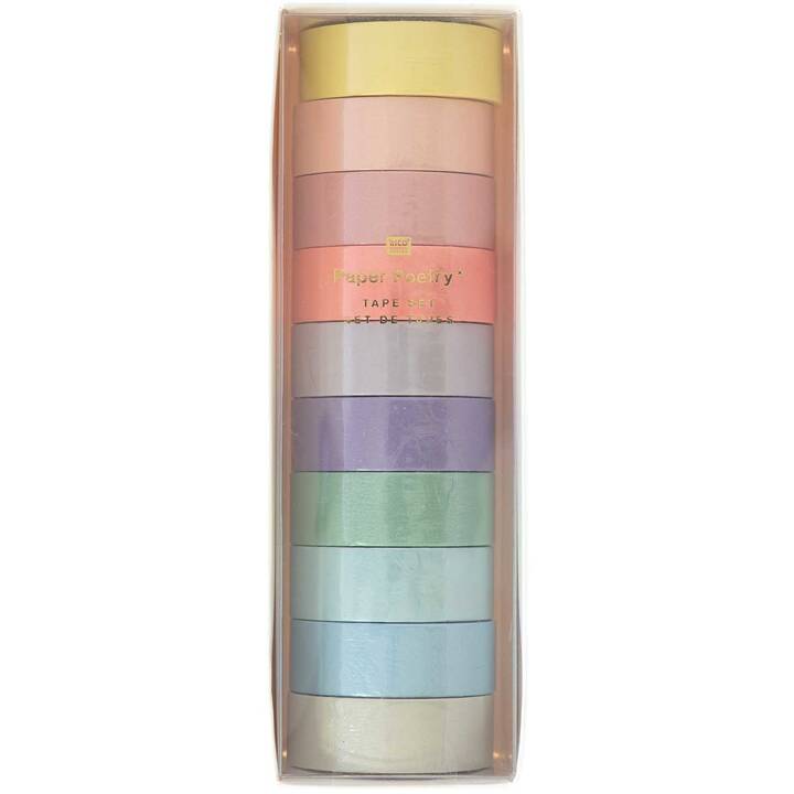 RICO DESIGN Washi Tape Set (Mehrfarbig, 5 m)