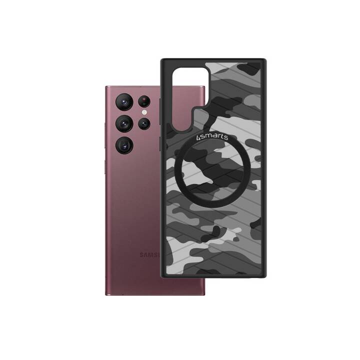 4SMARTS Backcover Jungle (Galaxy S22 Ultra 5G, Gris, Black)