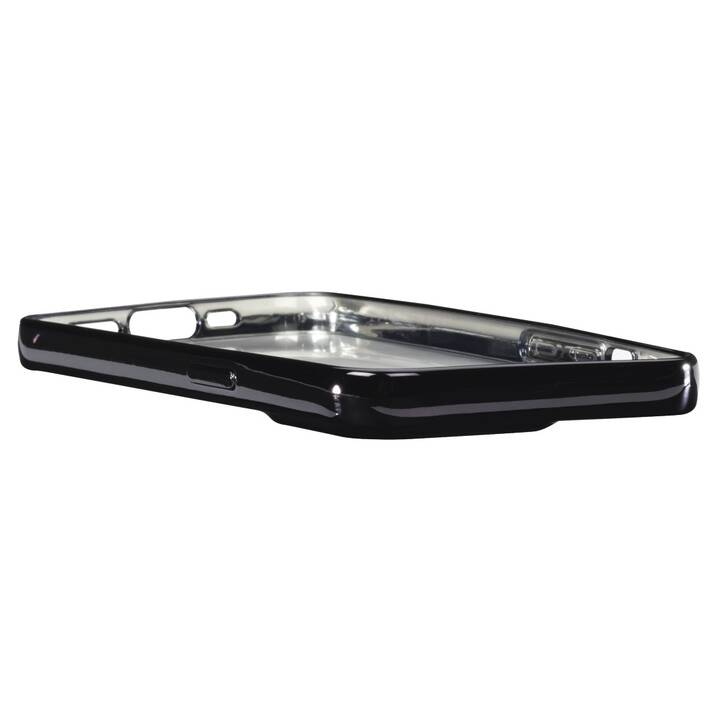 HAMA Backcover Clear&Chrome (iPhone 13 Pro, Black, Transparent)