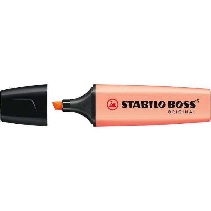 STABILO Textmarker Boss Pastell (Pink, Gelb, Hellorange, Mint, Lila, Türkis, 6 Stück)