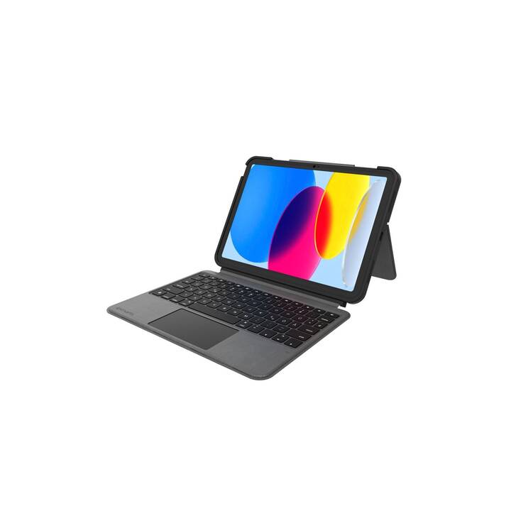 4SMARTS Solid Pro Type Cover / Tablet Tastatur (10.9", iPad Gen. 10 2022, Graphit)