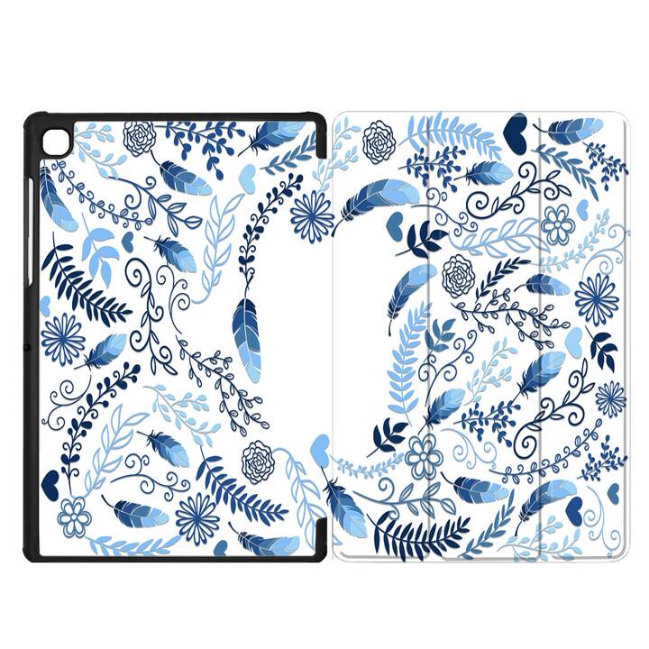 EG coque pour Samsung Galaxy Tab A7 Lite 8.7" (2021) - bleu - plume