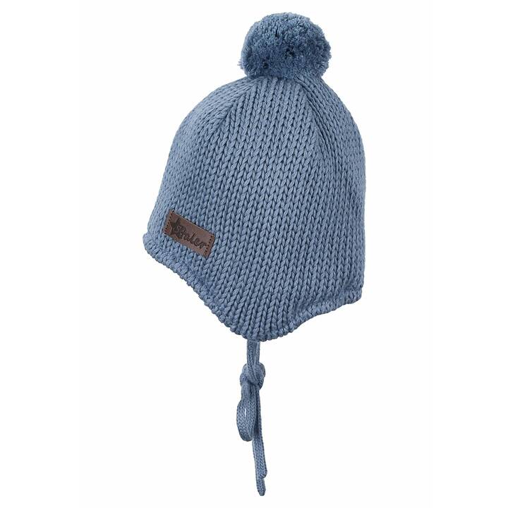 STERNTALER Babymütze Pompon (39, Blau)