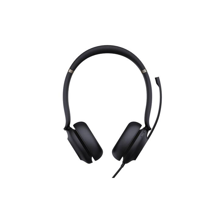YEALINK Office Headset UH37 (On-Ear, Kabel, Schwarz)