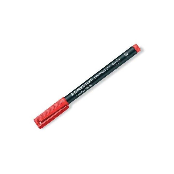 STAEDTLER Marqueur permanent Lumocolor (Rouge, 1 pièce)